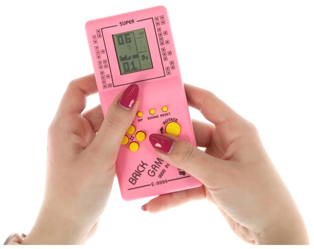 KIK Elektronická hra Tetris 9999in1 pink
