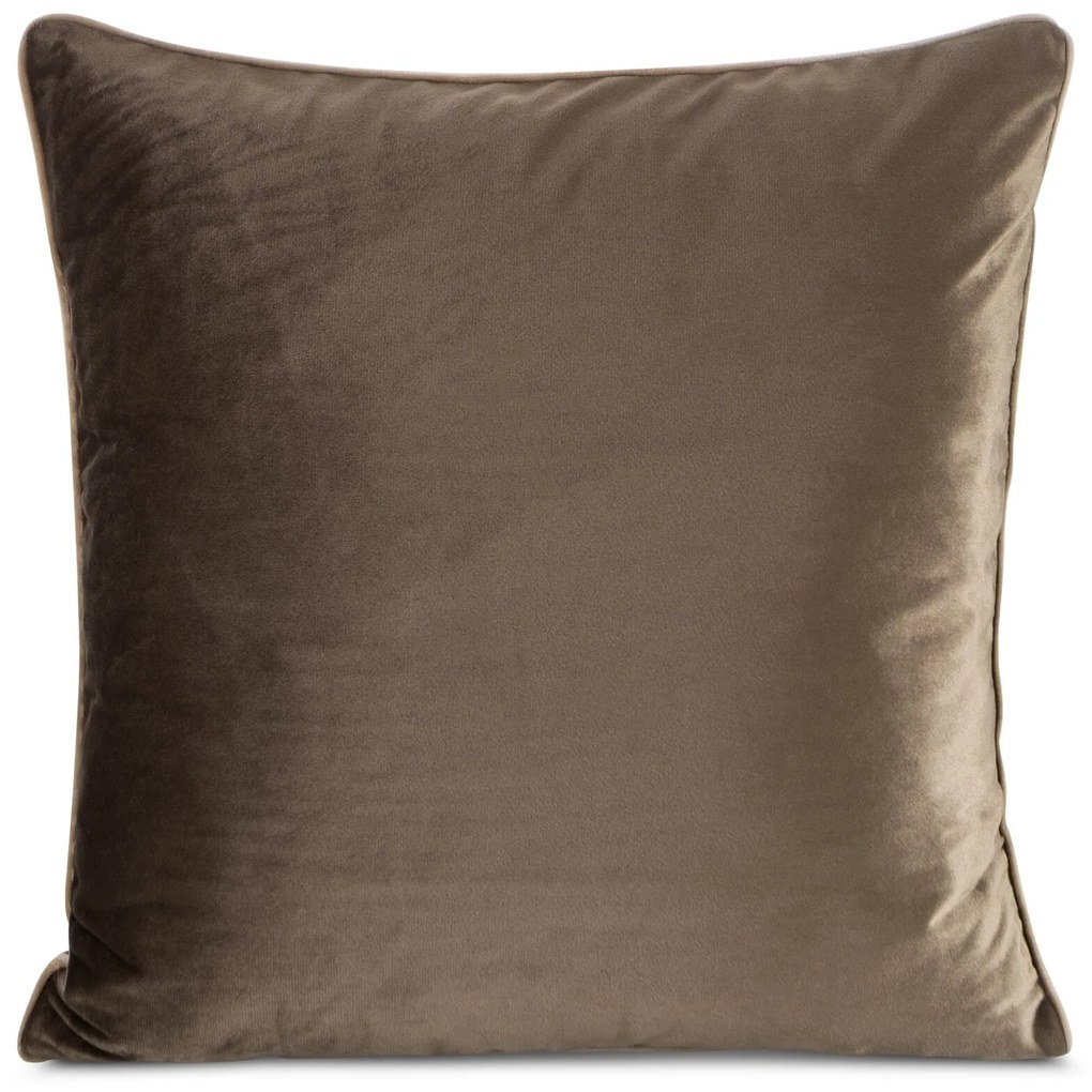 DEKORAČNÁ OBLIEČKA NA VANKÚŠ GAJA2 45X45 CM TMAVOHNEDÁ