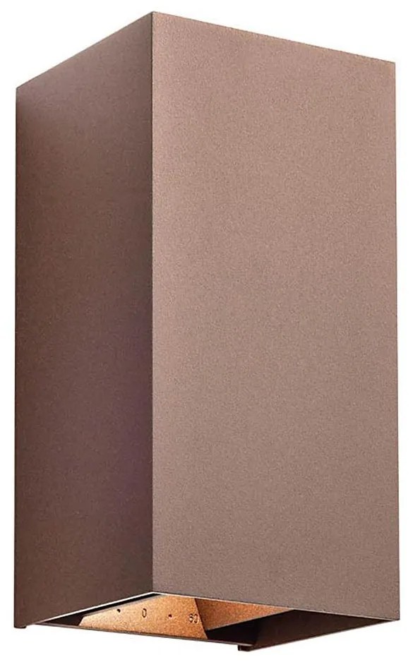 Redo 90554 - LED vonkajšie nástenné svietidlo VARY 2xLED/10W/230V 3000K IP54 hnedá