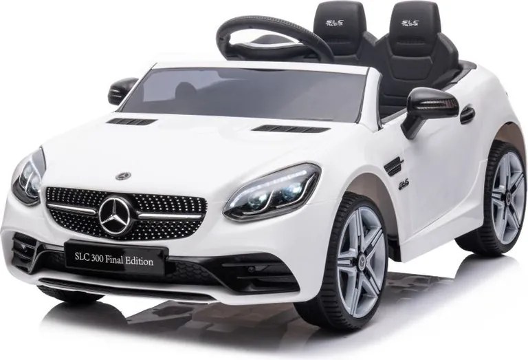 LEAN CARS Elektrické autíčko Mercedes SLC 300 LED MP3 biele