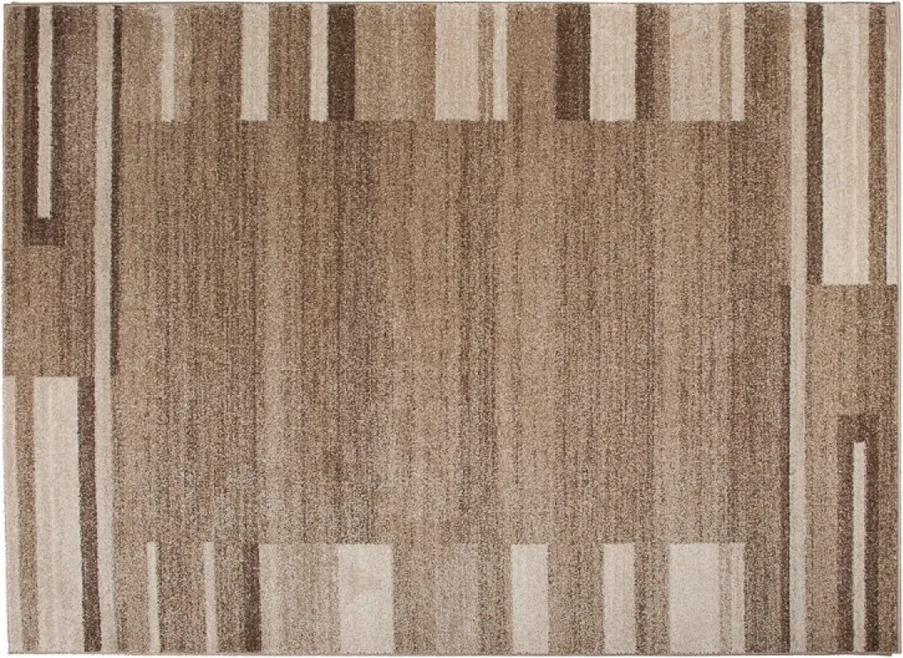 TA Koberec 3438A TMAVOBÉŽOVÉ SÁRÍ 3UX Rozmer: 140x190 cm