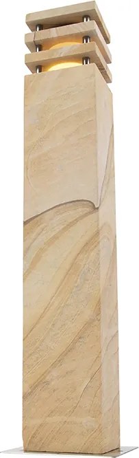 Moderná vonkajšia stojaca lampa pieskovec 70 cm - Grumpy