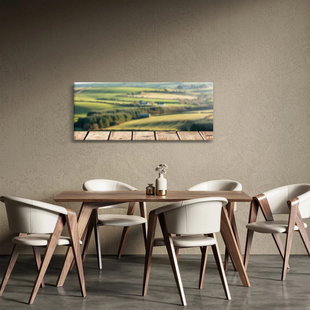 Obraz - Výhľad na krajinu (120x50 cm)