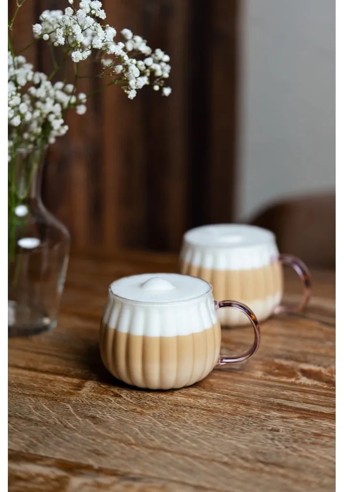 Hrnčeky na cappuccino v súprave 2 ks 350 ml Tulip – Vialli Design