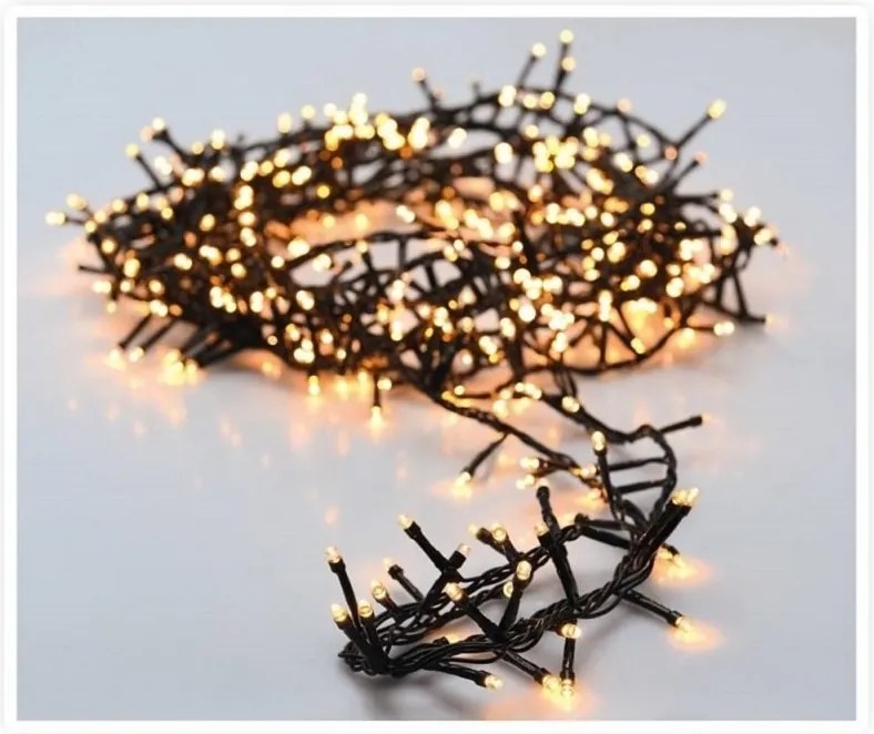 Svetelná vianočná reťaz Twinkle s žltým svetom 16 m, 800 LED