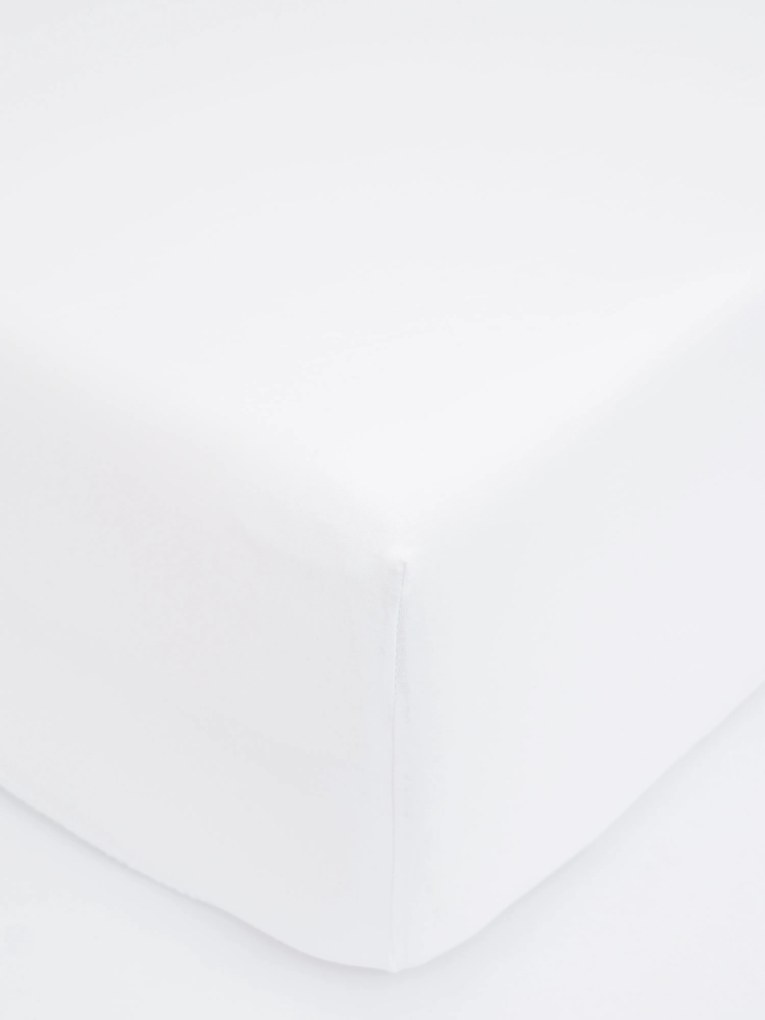 Jersey plachta do postieľky Classic 60 x 120 cm – biela