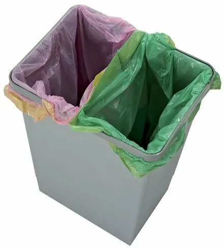 Elletipi Plastový kôš s rukoväťami 12 l, sivá , 12 l