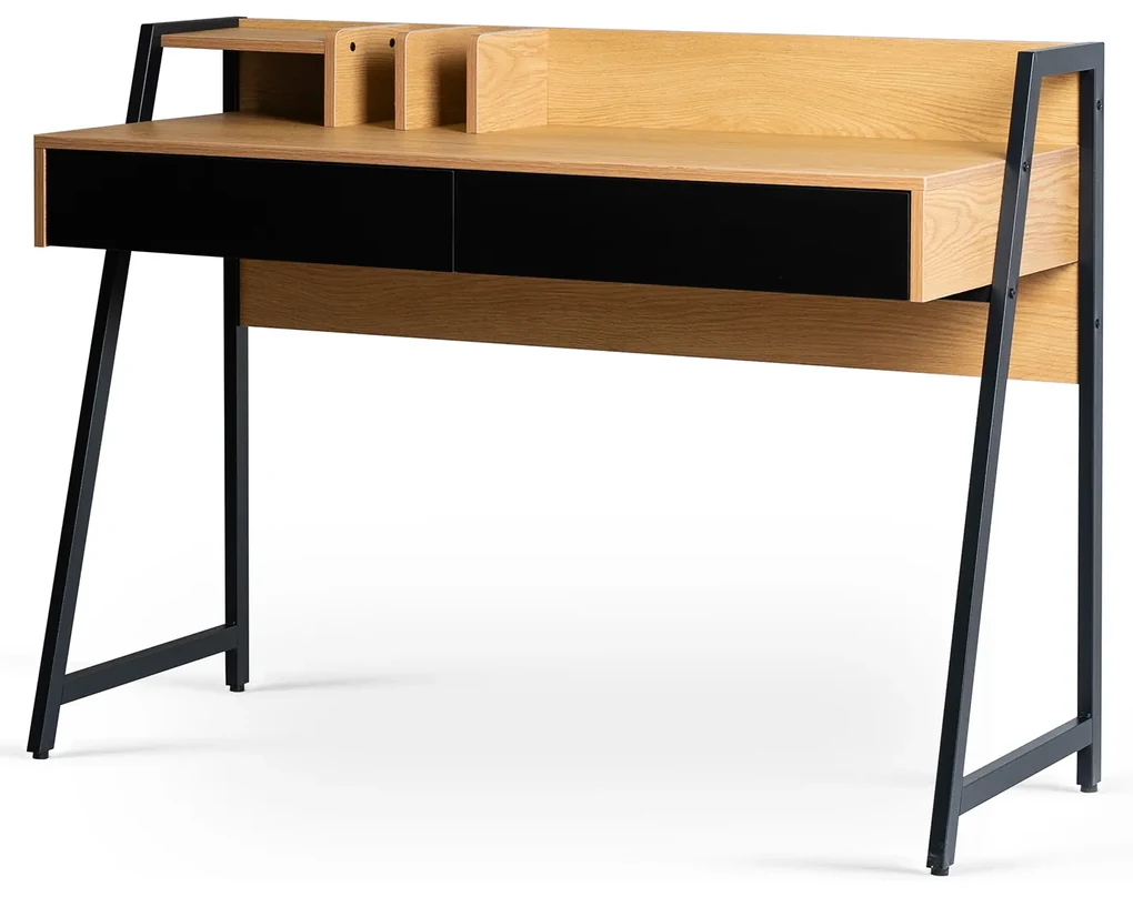 JAKS Písací stôl hnedý Cass 120 cm