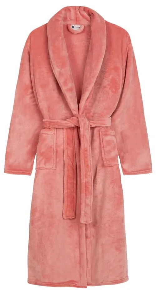 Ružový župan z mikroplyšu veľkosť XL/XXL Polyvelvet – Good Morning