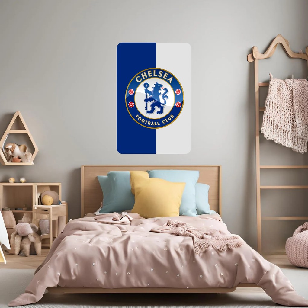 60x90cm Chelsea FC - textilná nálepka na stenu