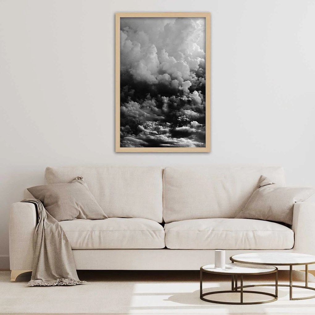 Gario Plagát Čierne mraky Farba rámu: Bez rámu, Rozmery: 30 x 45 cm