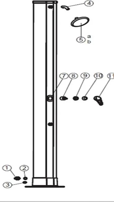 Marimex | Ventil kohútika solárnej sprchy UNO 40 l hliníkové | 10992074