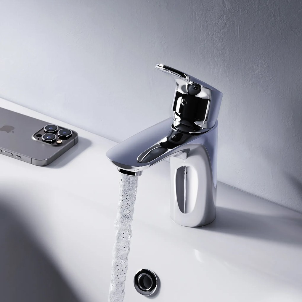 Umývadlová batéria AM.PM Like FLA82100 jednopáková s odtokovým ventilom, chróm