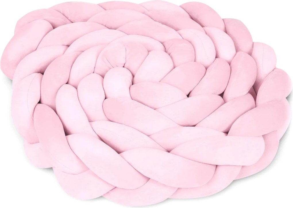 Ochranný vrkoč do postieľky Ricokids 3m - ružový 722113