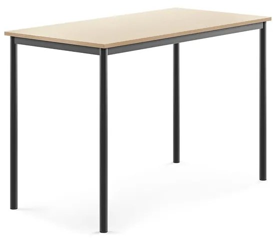 Stôl BORÅS, 1400x700x900 mm, laminát - breza, antracit