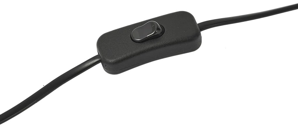 Retro stolná lampa Mocha Steel 45cm - Pauly