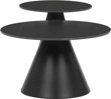 Autronic BONTEC Konferenčný stolík 70x70x41cm, keramika, mramor, CT-F4118 BK Farba: Béžová