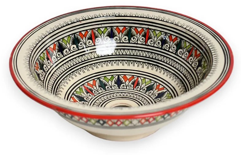 Orientálne ručne maľované umývadlo FES 04