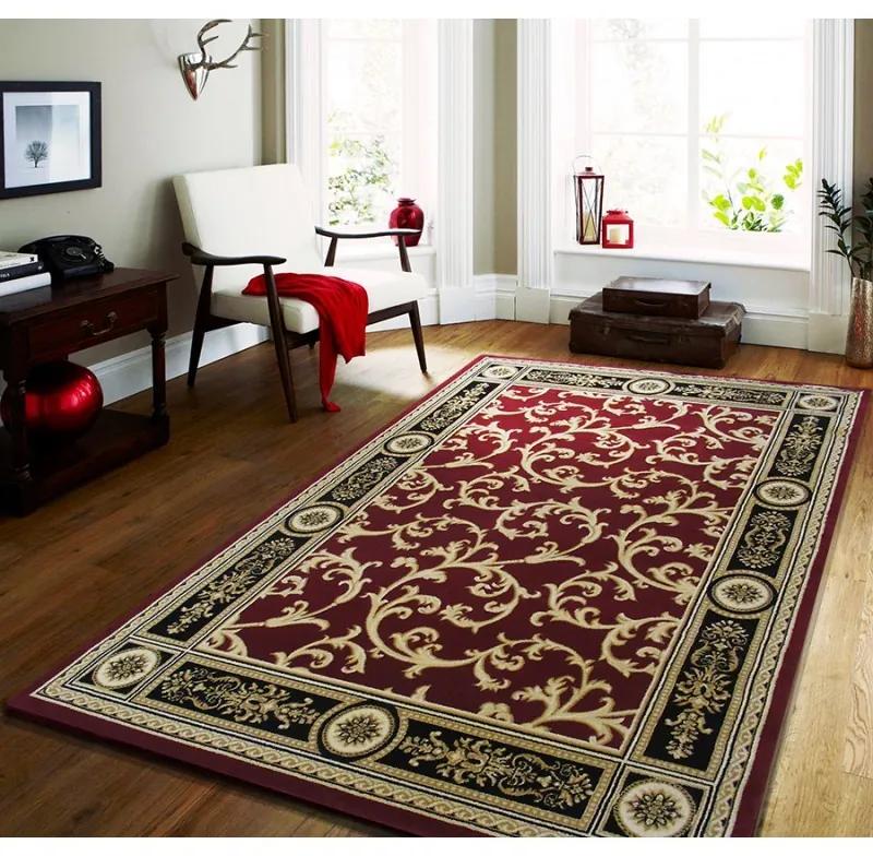 DomTextilu Kvalitný vintage koberec v červenej farbe 17622-157587