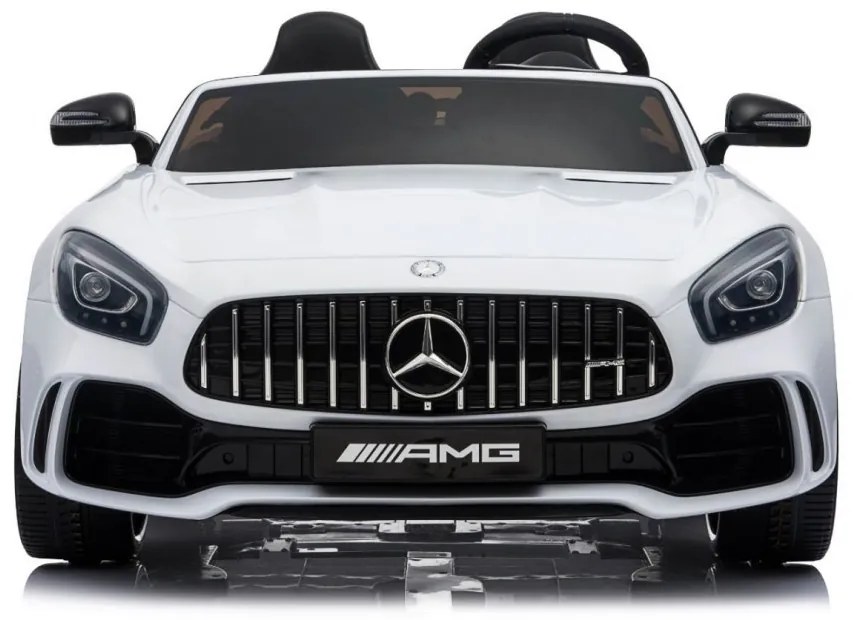 RAMIZ ELEKTRICKÉ AUTÍČKO MERCEDES-BENZ GT R 4 x 4 - LAKOVANÉ - BIELE - 4 x RS550PH-12V - 2 x 12V/7Ah - 2023