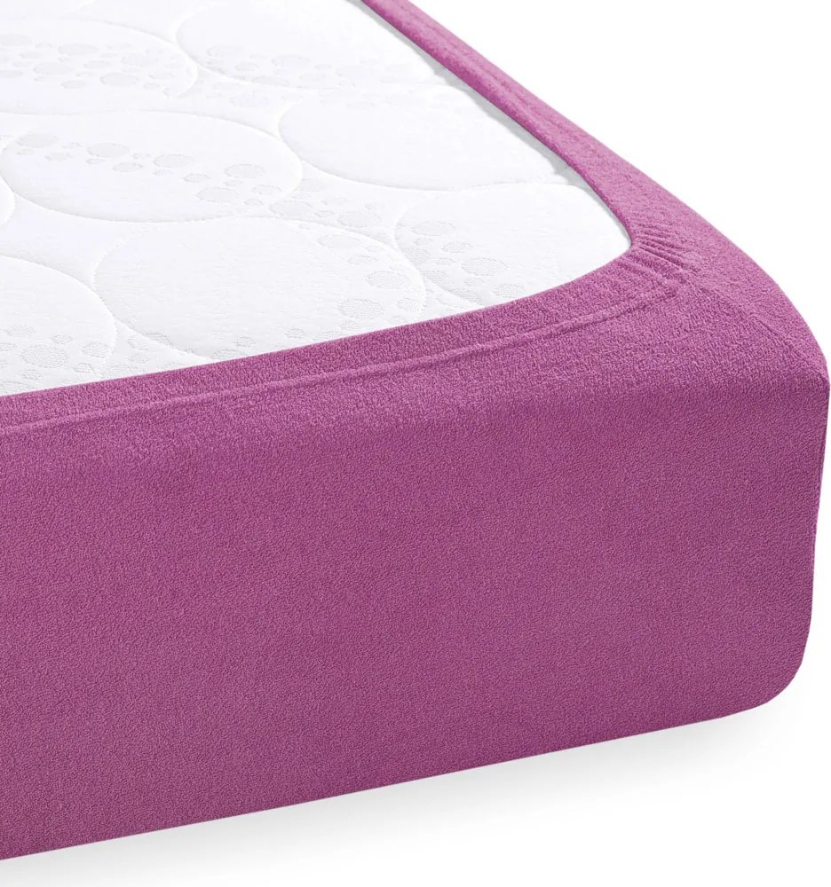 Froté napínacie prestieradlo FR-009 Orgovánové 140 x 200 - výška 20 cm