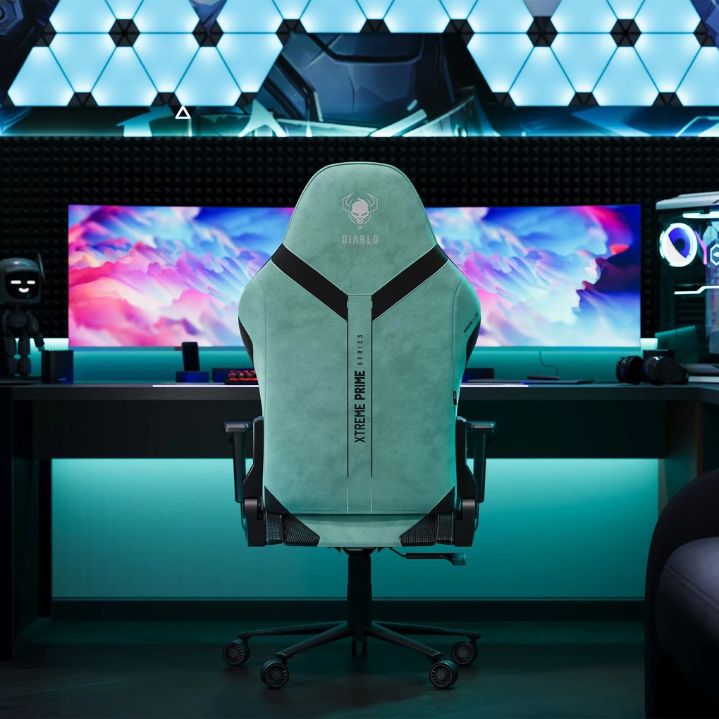 Herné kreslo Normal Size, mätový-čierny: Diablo X-One Prime Mystic Mint