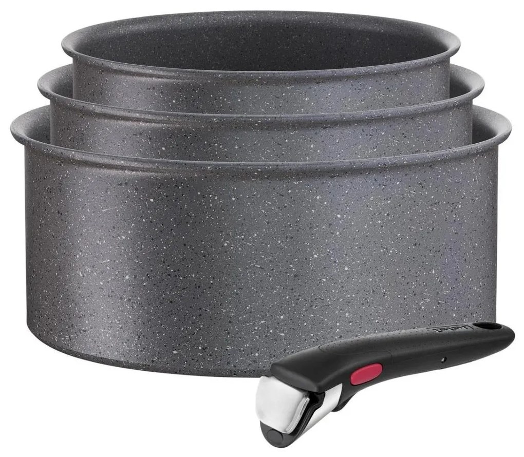 Tefal - Sada riadu 4 ks INGENIO BLACK STONE