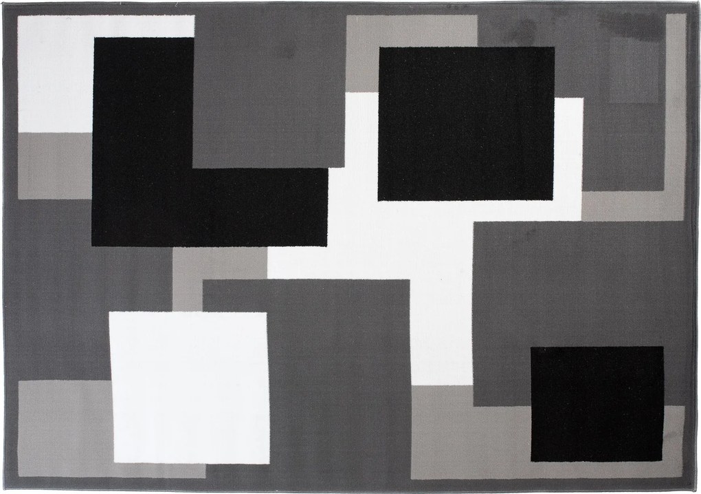 TA Koberec T968A DARK GRAY CHEAP PP CRM Sivý Obdĺžnikový Rozmer: 80x150 cm