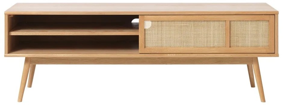 TV stolík v dekore duba v prírodnej farbe 150x50 cm Barrali – Unique Furniture