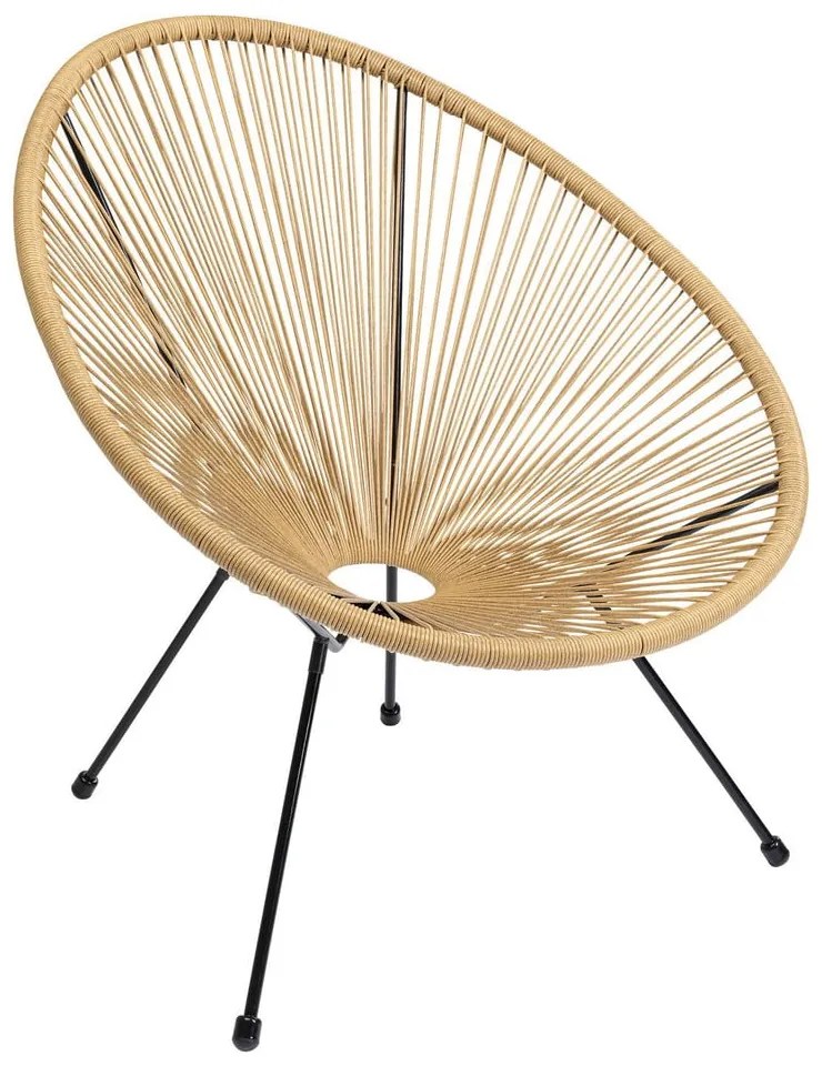 Svetlohnedé kreslo Kare Design Acapulco