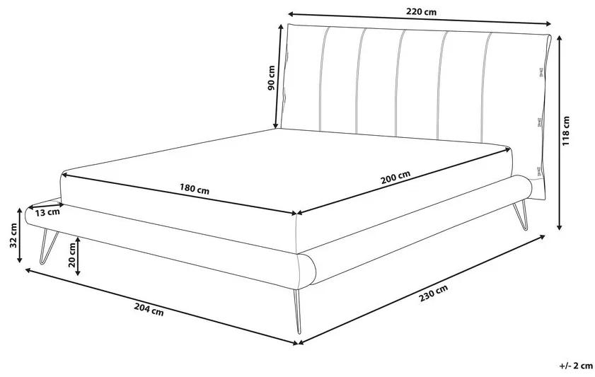 Manželská posteľ 180 cm BETTEA (s roštom) (béžová). Vlastná spoľahlivá doprava až k Vám domov. 1022617