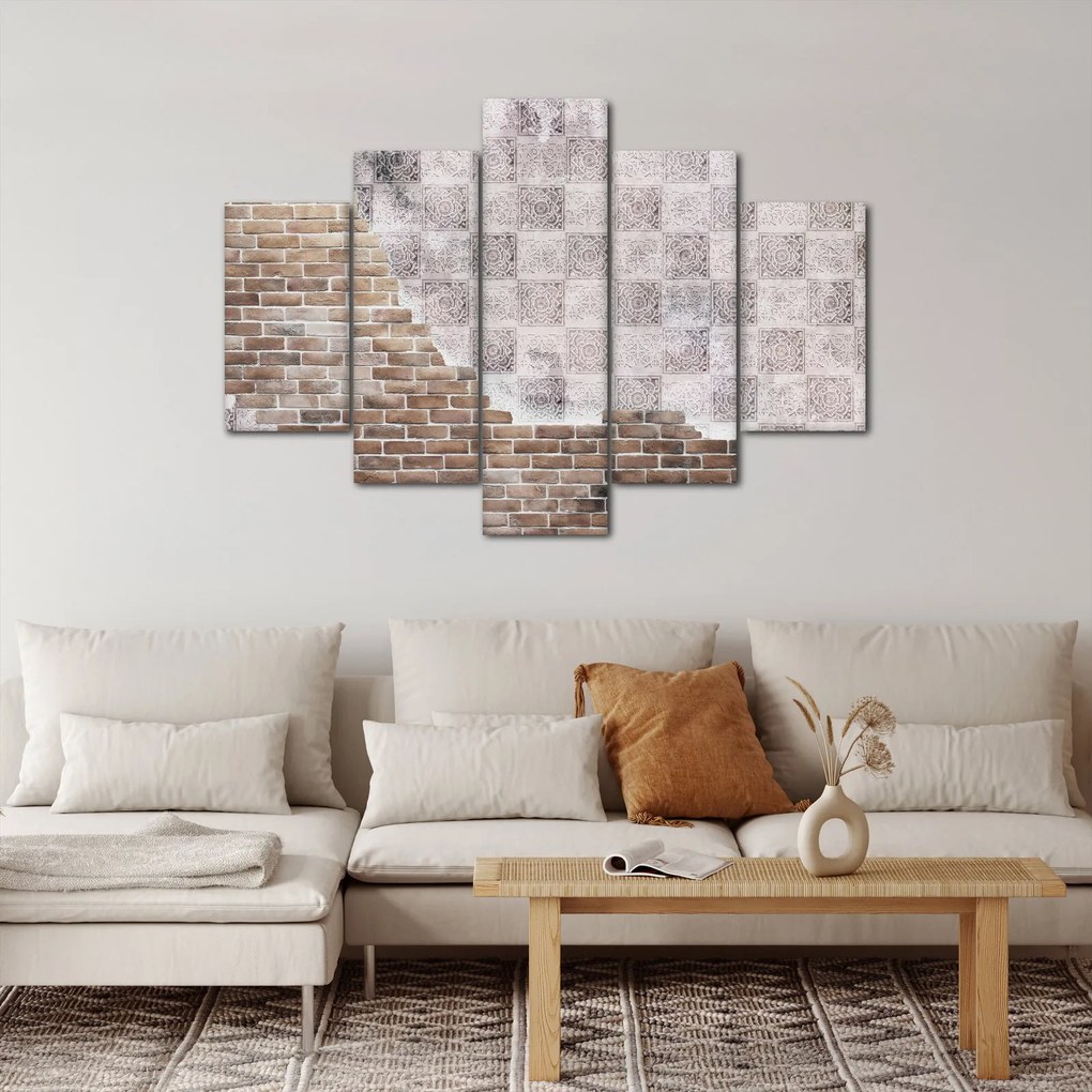 Obraz - Tehlový múr (150x105 cm)