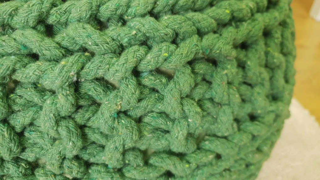 KUDOS Textiles Pvt. Ltd. MEGA AKCE: Sedací vak TEA POUF 14 zelený - 40x40x35 cm