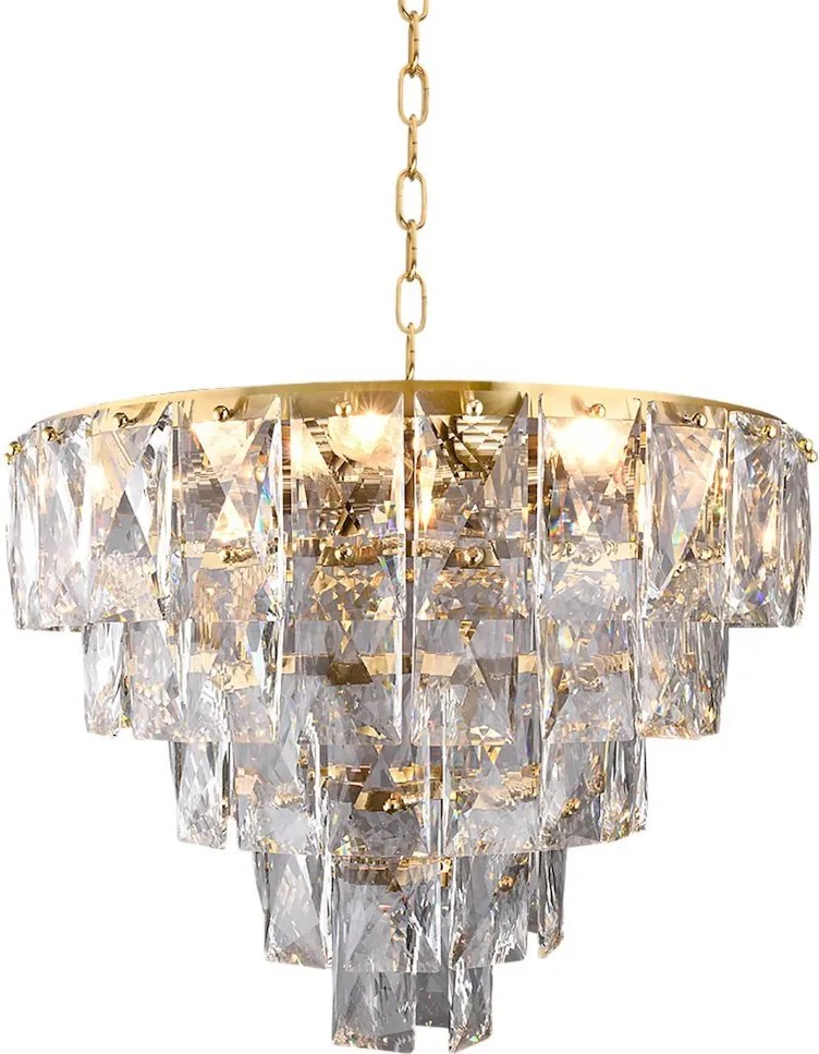 Luster Chelsea, 1x krištáľové tienidlo, (fi 50cm), g