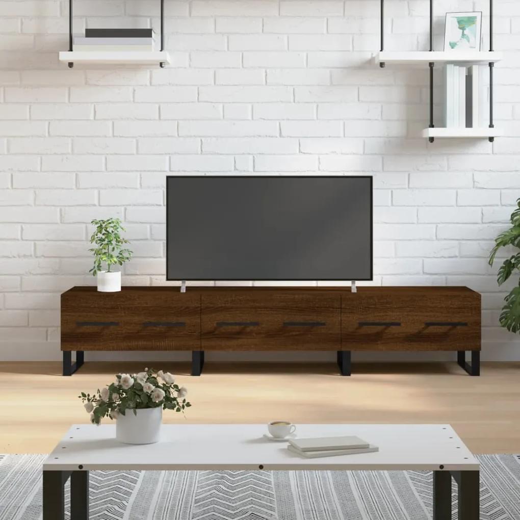 TV skrinka, hnedý dub 150x36x30 cm, kompozitné drevo 829179