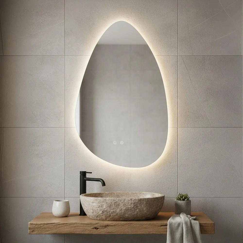 LED zrkadlo AVENBERG DROPLET 50×80