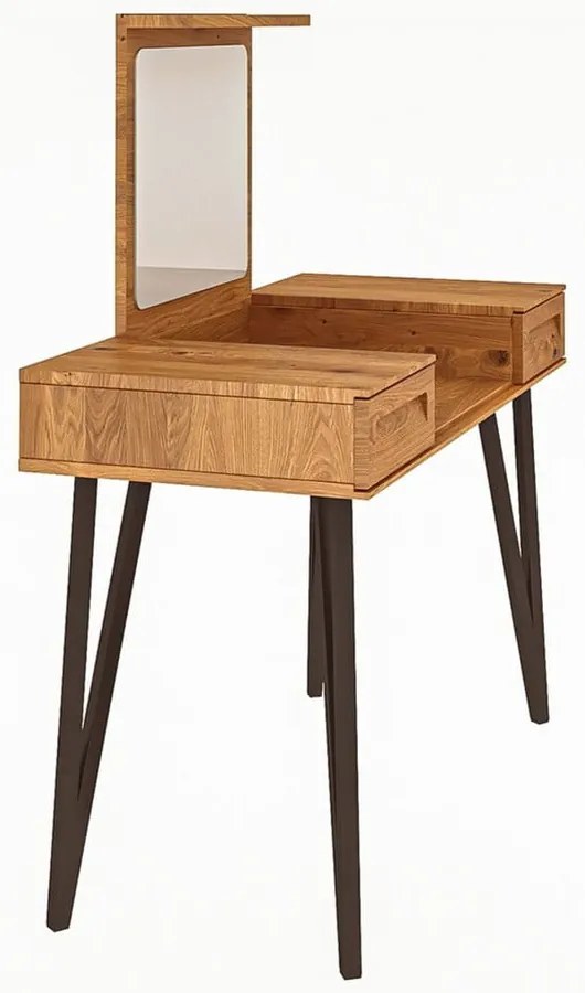 Toaletný stolík z dubového dreva 120x53 cm Golo - The Beds