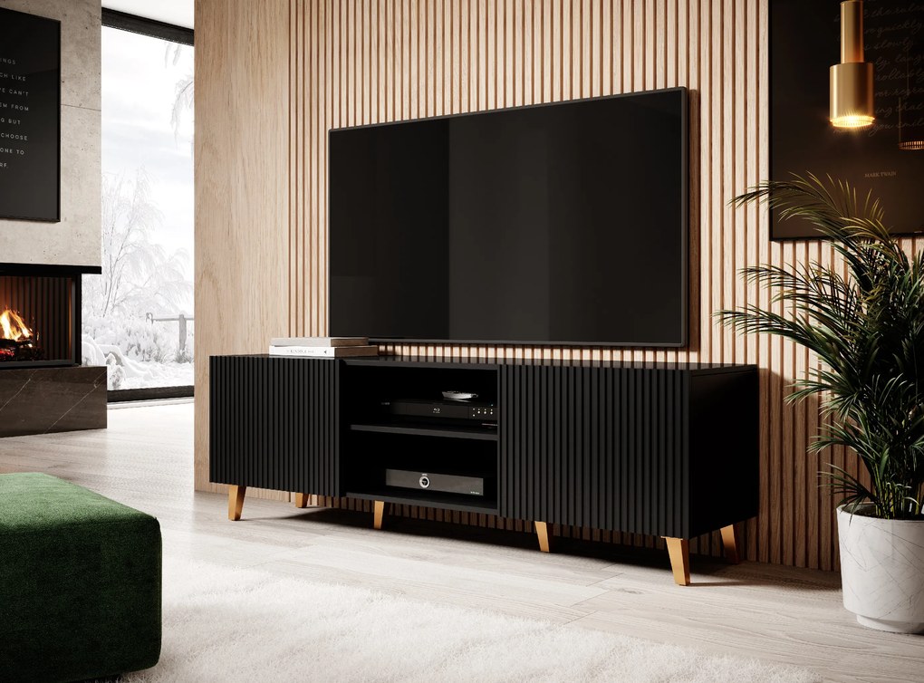 Cama Čierny TV stolík Pafos 2D