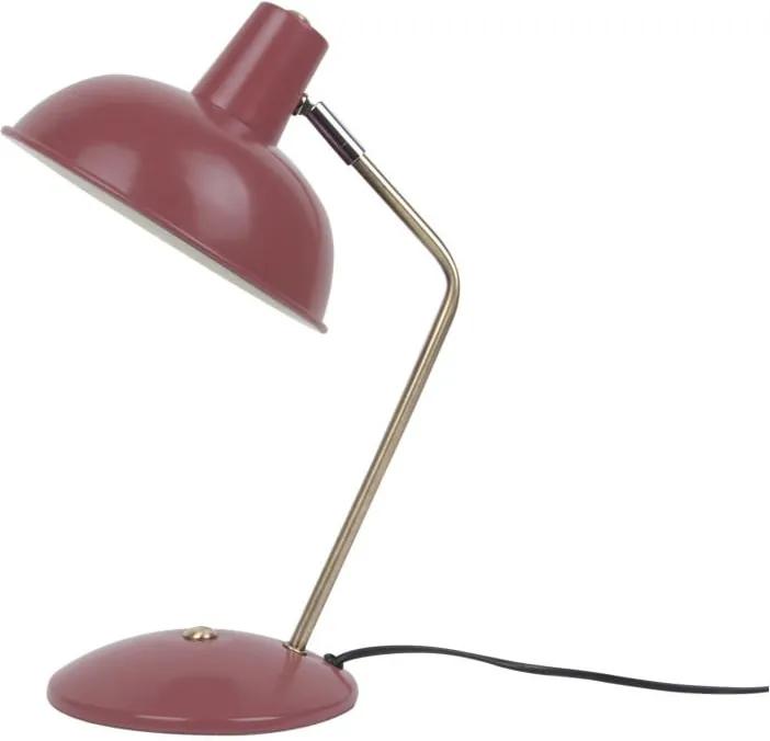 Červená stolová lampa Leitmotiv Hood
