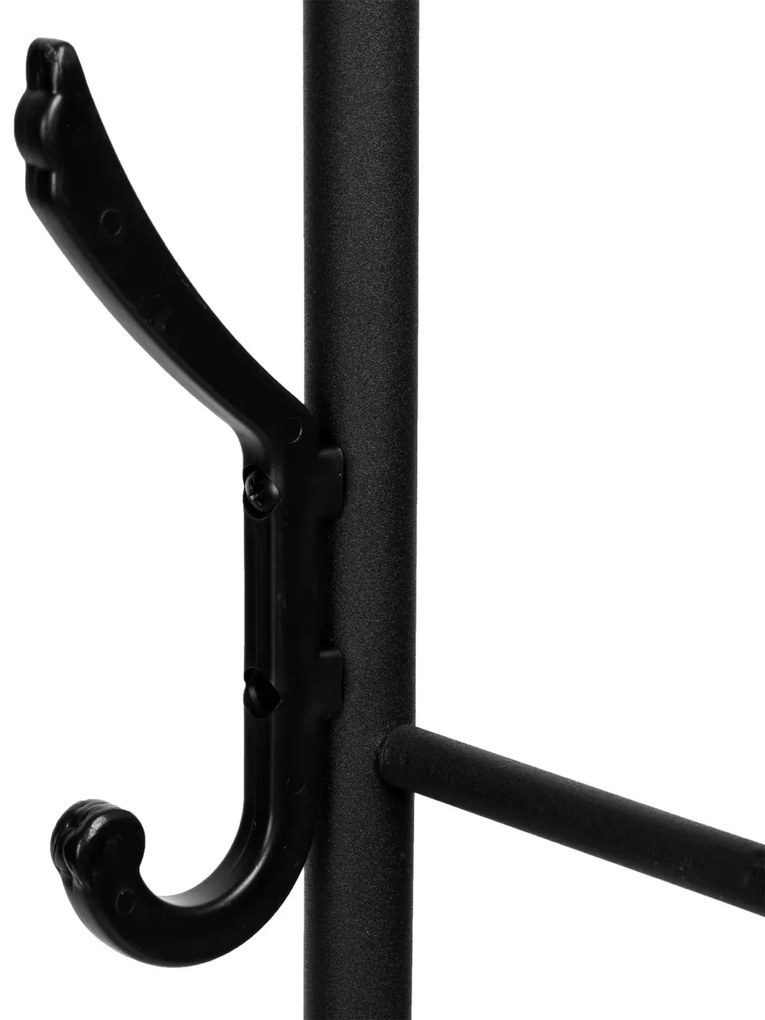 Dvojitý stojací vešiak LARY čierny
