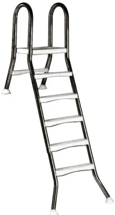 Rebrík ESP pre neupravené bazény, 5+1 stupňov, pre bazény vysoké 1,5 m, AISI 304