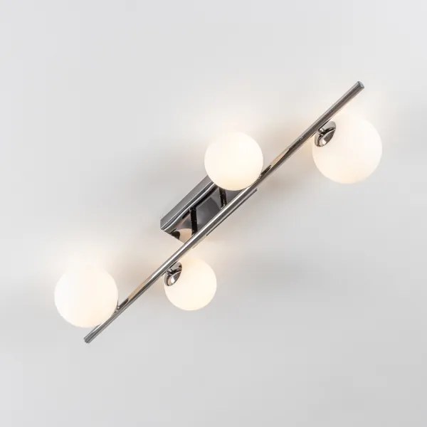 Brilagi - LED Prisadený luster MILLA 4xG9/3W/230V lesklý chróm/biela