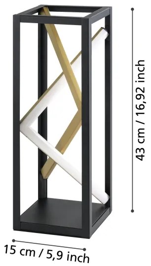 Eglo 390418 - LED Stmievateľná stolná lampa PENELA LED/21W/230V 2700-6500K + DO