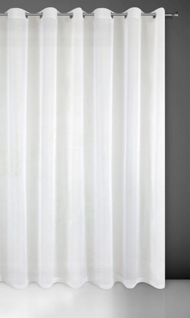 Biela záclona na krúžkoch LUCY 200x250 cm