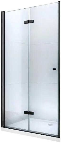 MEXEN LIMA sprchové dvere zalamovacie 70x190 cm 6mm, čierna-číre 856-070-000-70-00 - MEXEN