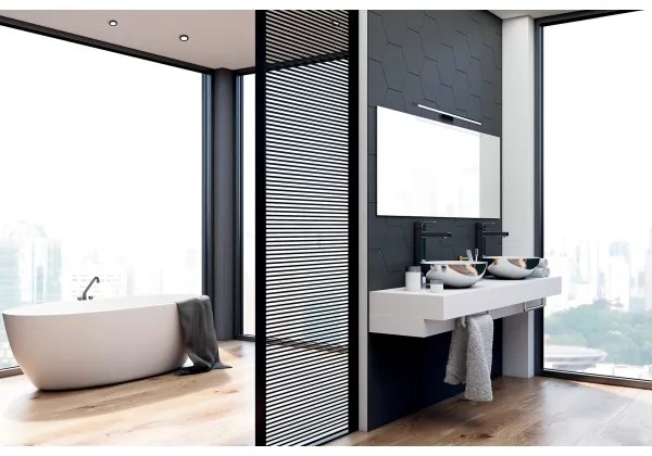 Kanlux 34933 - LED Kúpeľňové osvetlenie zrkadla ASTIM LED/12W/230V IP44 čierna