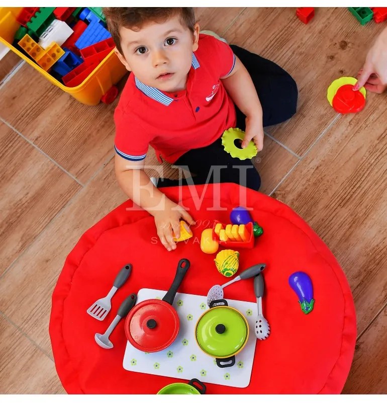 Sedací vak leňošník červený EMI