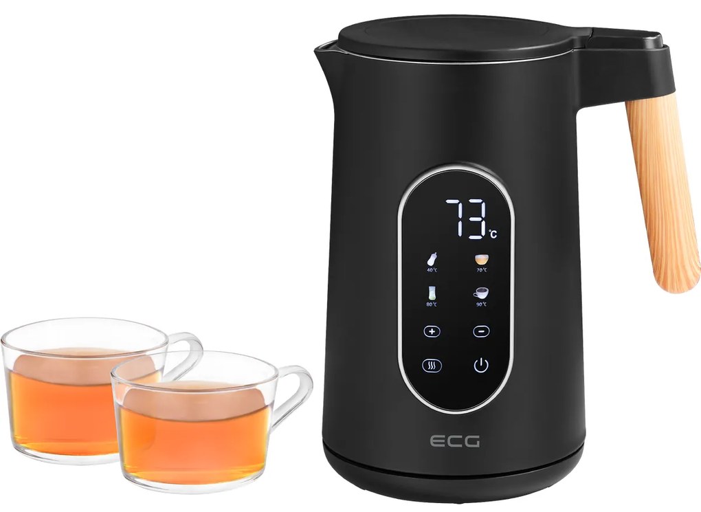 ECG RK 1799 Smart rýchlovarná kanvica, čierna