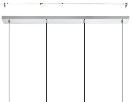 Eglo 390129 - Luster na lanku MAJANA 4xE27/40W/230V lesklý chróm