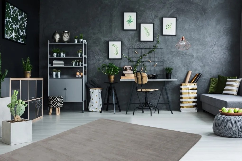 Ručne tkaný kusový koberec Maori 220 Taupe, 160x230, hnedá, chodba / predsieň, Obsession